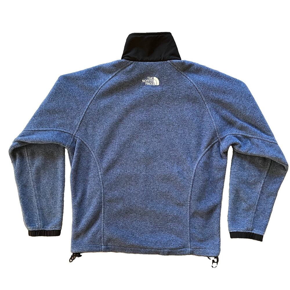 The North Face Womens Blue Heather Polartec Full Zip Fleece Jacket Size M 14071 - Picture 2 of 9